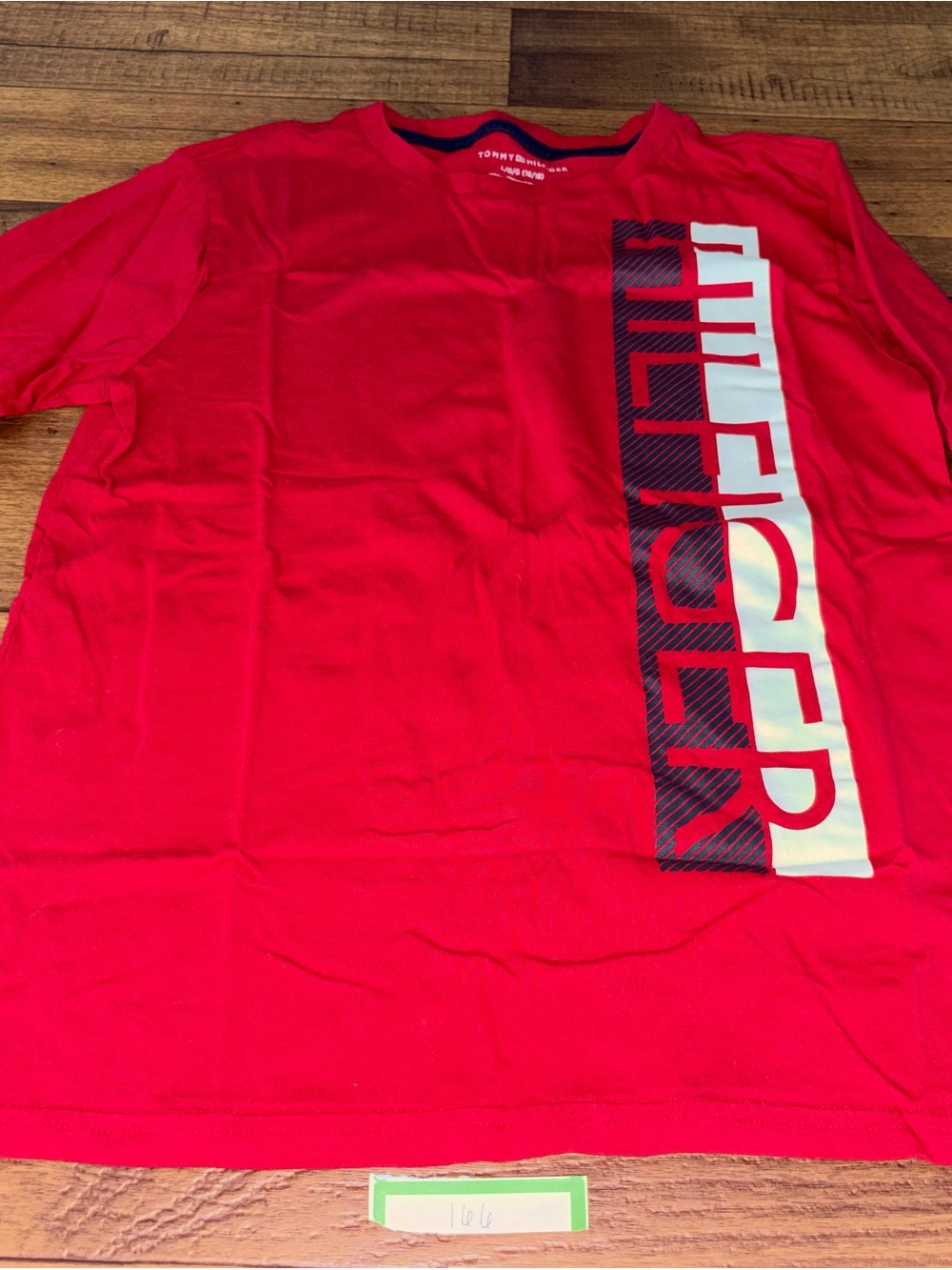 Tommy Hilfiger Youth Lg Red Graphic Long Sleeve Shirt